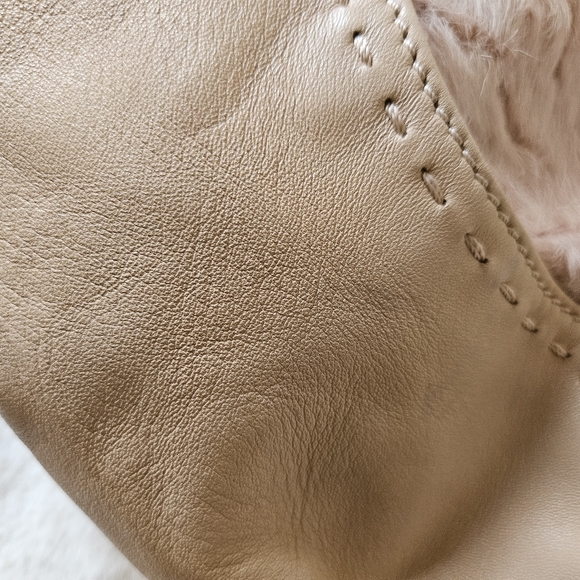 Versace pink mink and leather purse - Picture 12 of 13